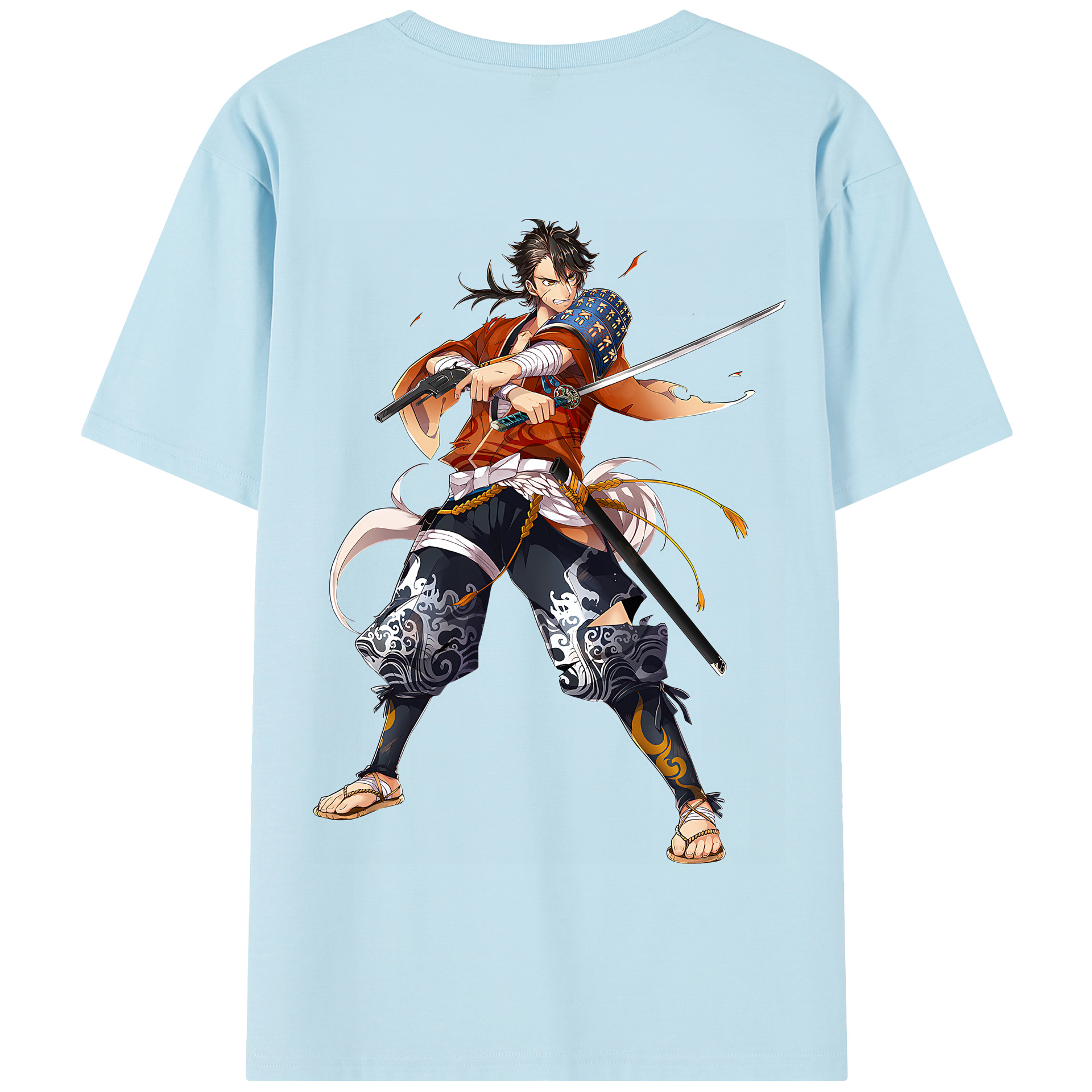 （画像用） 刀剣乱舞 Touken Ranbu 綿100％半袖Tシャツ（背面プリント）
